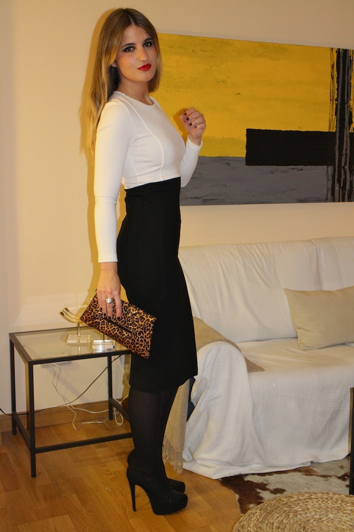 black white dress amaras la moda5