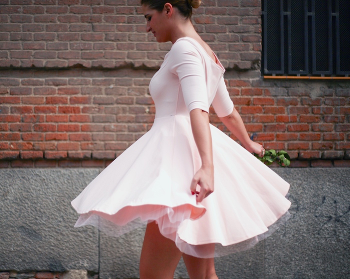 La Redoute pink dress tul amaras la moda ted Baker peeptoes 4