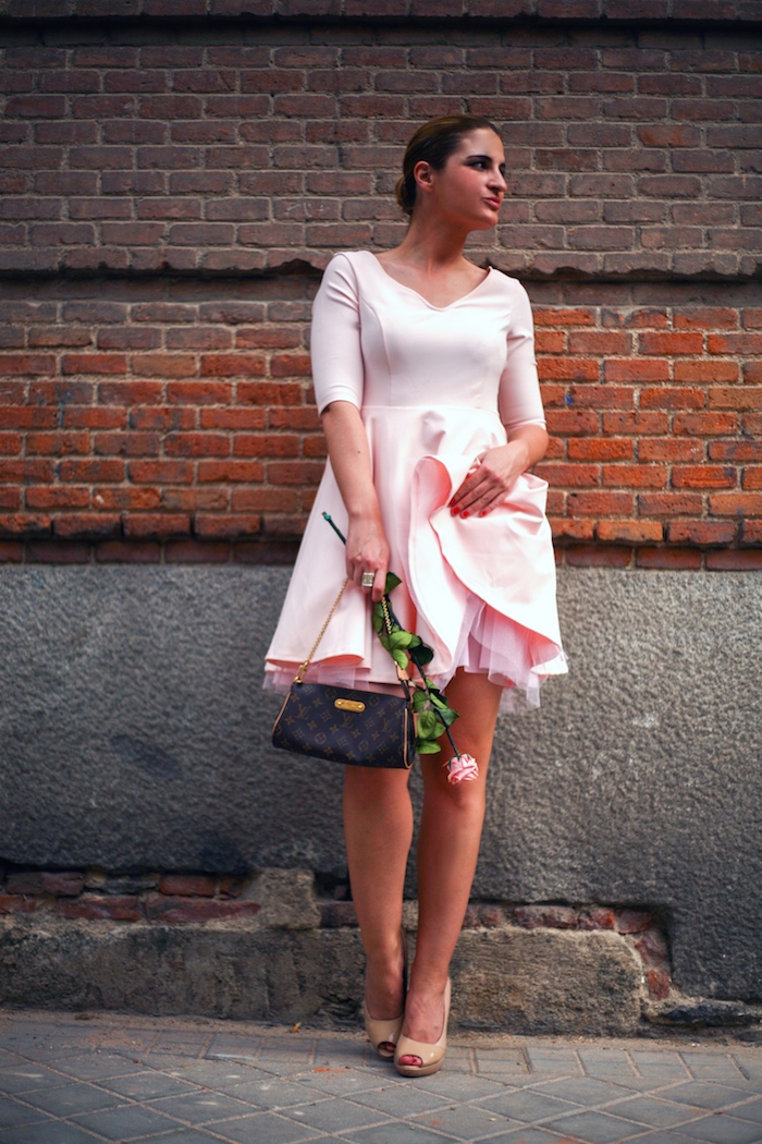 La Redoute pink dress tul amaras la moda ted Baker peeptoes